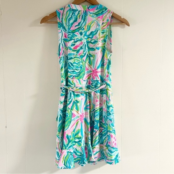 Lilly Pulitzer Rilla Wrap Romper In One in a Melon sz XS - Picture 5 of 5